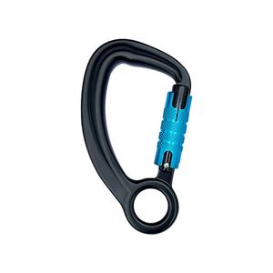 Mousqueton de sécurité à œil fixe 30KN en alliage d'aluminium Mousqueton à verrouillage automatique Hauteur de travail 79x140x24mm Matériel de <span class=keywords><strong>camping</strong></span> extérieur - Product Image 6