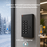 Clavier autonome de contrôle d'accès, lecteur de cartes RFID EM 125 kHz, 500 utilisateurs, sonnette intégrée, alarme d'ouverture de porte, Wiegand 26