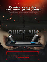 MEMO FS01 Manchettes antidérapantes pour doigts pour jeux, gants durables pour le gaming, pour PUBG, en fibre d'argent