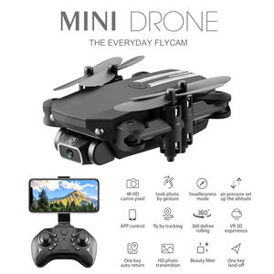 <span class=keywords><strong>Mini</strong></span> drone <span class=keywords><strong>LS</strong></span> <span class=keywords><strong>MIN</strong></span> avec caméra 4K/1080P/480P WiFi FPV, maintien d'altitude par pression d'air, quadricoptère RC pliable, jouets pour enfants - Product Image 3