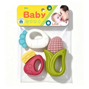 Juego de <span class=keywords><strong>3</strong></span> Mordedores <span class=keywords><strong>para</strong></span> Bebé, Juguetes Sensoriales de Grado Alimenticio <span class=keywords><strong>para</strong></span> Bebés, Silicona+Plástico, Mordedores Educativos <span class=keywords><strong>para</strong></span> Recién Nacidos, OEM - Product Image 5