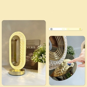 Pha Lê Tri màu cảm ứng có thể điều chỉnh cảm ứng đèn điện cạnh giường ngủ đường băng Đèn bàn - Product Image 4