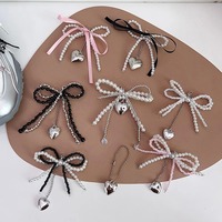 Breloques de lacets de chaussures tendance avec perles, pompons, strass, étiquettes métalliques, clips pour chaussures, ruban perlé, nœud, accessoires pour baskets, breloques de lacets de chaussures Y2K