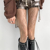 Collants résille noirs et blancs pour femmes, motif nœud, dentelle fine, taille haute, sexy et charmants, tendance