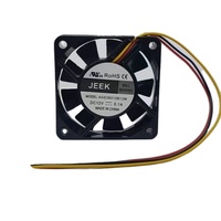 Ventilador de Refrigeración para PC JEEK 6015 de 60 mm, 12 V, 0.1 A, 4000 rpm, 4 Cables, PWM, Silencioso, para Caja de Ordenador y Carcasas de Pequeños Dispositivos Electrónicos
