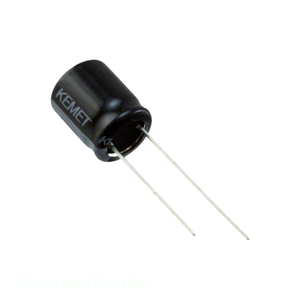 Distribuidor Autorizado, Condensador CAP ALUM 47UF 20% 100V RADIAL TH de Orificio Pasante 47 uF ESH476M100AH9AA - Product Image 1