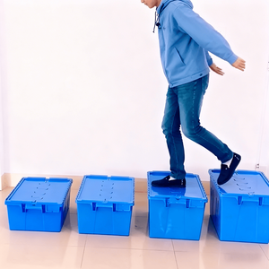 Bacs de stockage et de déménagement en plastique recyclable, robustes, empilables et emboîtables, pour entrepôt, location et réutilisation - Product Image 5