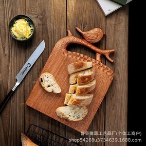 Wooden Antler Shaped Serving <b>Tray</b> With Bird Design For Food Presentation Decorative Cheese Plate <b>Dinner</b> <b>Tray</b> Custom Made - Product Image 2