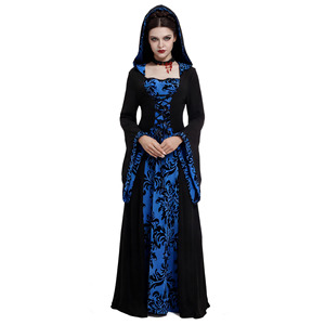 Yi Xiaoyi Medieval Court Hooded Dress S-5XL Stage Performance <b>Costume</b> Women's Victorian Dress - Product Image 4