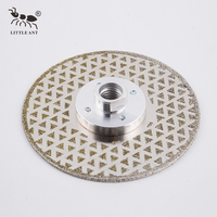 Disque de coupe et de meulage diamanté électrolytique industriel de 125 mm avec bride M14, pressé à chaud, personnalisable OEM pour le marbre