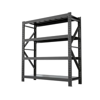 Étagère métallique à 5 niveaux en acier thermolaqué, robuste, pour présentation et mezzanine, grande capacité, pour supermarché