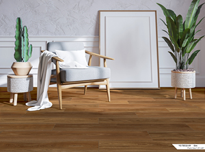 Película de suelo con textura de madera de PVC YISHERN, rollo no adhesivo y no pegajoso, diseño decorativo para uso doméstico o comercial - Product Image 2