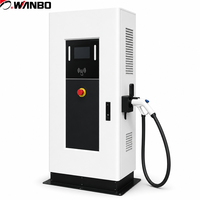 Borne de recharge rapide DC Wanbo-555 pour camions lourds, 120-360 kW, chargeur double pistolet RFID