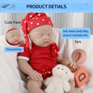 Mini Muñecas <span class=keywords><strong>Reborn</strong></span> Realistas de 14 Pulgadas Bebés Recién Nacidos Pequeños de Cuerpo Completo de Silicona Suave - Product Image 5