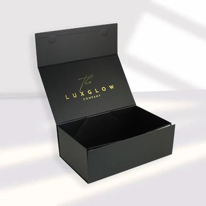 Custom Gold <b>Foil</b> logo Recyclable Cardboard Packaging Magnetic Closure Gift Boxes - Product Image 2