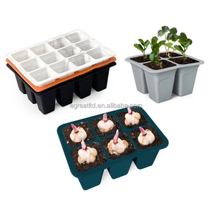 Bandeja de silicona reutilizable para germinación de semillas, para propagación de plantas, para semillas de vegetales y hierbas, con tapas - Product Image 5