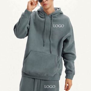 Unisex Men's Eco-Friendly Breathable Plus Size 2 Piece Fleece Suit Streetwear Jogger Sweatpants Hoodie Custom Plush Long <b>Sleeve</b> - Product Image 1