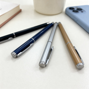 Stylo Bille Gel Scintillant Personnalisé avec Logo Métallique, Stylet Actif en Métal, Prise en Main Confortable, Promotionnel pour École et Travail, Pointe Noire 0,7 mm - Vente Flash - Product Image 3
