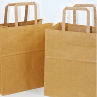 Bolsa de Papel Kraft para Alimentos, Resistente, con Asa Plegable Externa, Versátil, Clásica, para Eventos de Picnic al Aire Libre y Servicio de Catering