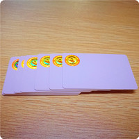 Carte en plastique vierge, estampage à chaud, impression hologramme, carte en PVC