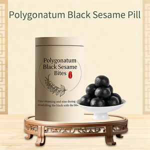 Factory Direct Polygon atum Schwarze Sesam pille 30 Stück/300g Neun dampfende Trocknung für die Pflege der Haar vitalität - Product Image 1