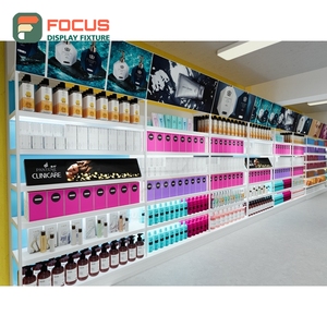 Modern Wig Display Cabinet Glass Panel Lighted Drawer Multi Shelf Store Display Cabinet Fixture - Product Image 6