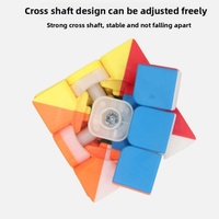 Nouveau puzzle magique 3x3x3 professionnel en plastique ABS lisse pour enfants, éducatif et promotionnel, pour les plus de 14 ans