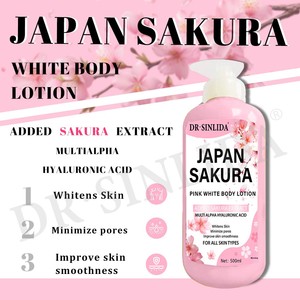 Loción Corporal Hidratante y Aclarante con Extracto de Flor de Cerezo, Reduce Poros, para Todo Tipo de Piel, 500ml, Venta al Por Mayor - Product Image 4