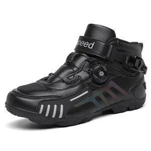 Botas de Motocicleta Unisex, Estilo Caballero, para las Cuatro Estaciones, Impermeables, Botas Cortas de Carreras, Equipo de Viaje, Zapatos de Motocicleta Personalizados - Product Image 3