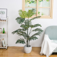 Palmier artificiel décoratif d'Europe du Nord, simulation de palmier hawaïen, 150 cm, en plastique, fil et PE, durable, à faire soi-même
