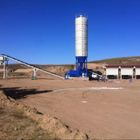 Planta Dosificadora de Concreto y Suelo Estabilizado Móvil Fija WCB300 con Caja de Engranajes, Rodamiento, Mezclador de Doble Eje, Bomba, Motor - 300 Toneladas/Hora PLC