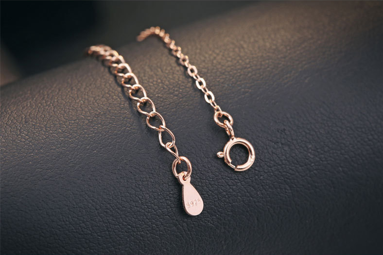 G01 Rose gold plated cross chain