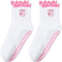 Chaussettes de sport pour jeunes personnalisées en nylon/coton, antidérapantes, respirantes, pour le yoga et le pilates