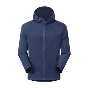 Chaqueta cortavientos con capucha de una sola capa con forro interior para ropa de trabajo al aire libre en invierno - Product Image 2