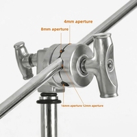 LCS-S50 Magic Leg C-stand Crossbar Photography Top Fill-light Telescoping Boom Stainless Steel 10kg+ Load Capacity
