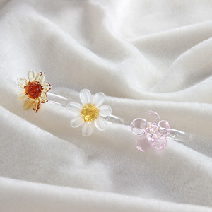 Boshan mariposa cristal joyería anillo de cristal y girasol artesanía <span class=keywords><strong>Netflix</strong></span> nicho <span class=keywords><strong>regalo</strong></span> para novia objetos decorativos - Product Image 5