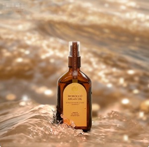 Aceite de Argán Doble Cuidado de Marca Privada 100ml, Sérum Capilar No Pegajoso, Protector de Calor para Cabello Dañado, Calidad de Exportación - Product Image 4