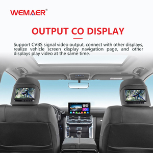 Wemaer Cámara frontal y trasera AHD 720P Imagen a todo color Cámaras duales GPS para coche Android Pantalla Reproductor de Radio Estéreo - Product Image 4