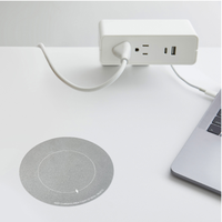 Chargeur sans fil invisible sous le bureau 10W CE FCC RCM disponible, dissimulé sous 50 mm, longue portée pour tables