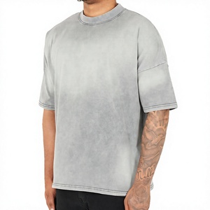 Nouveau T-shirt pour homme, vêtements pour homme, T-shirts pour homme, 100% coton, col rond, manches courtes, uni, surdimensionné, chemise d'été - Product Image 1