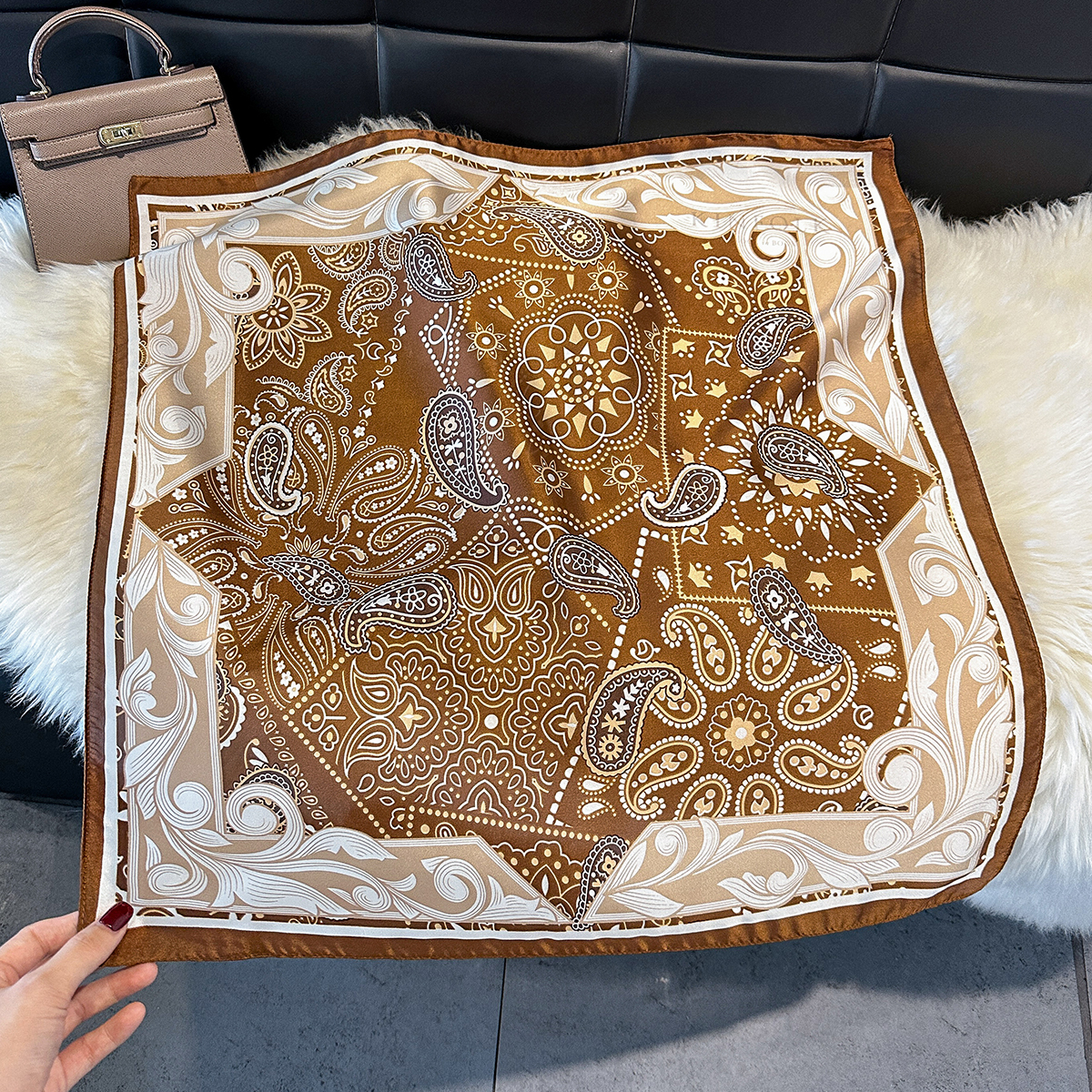 Brown Paisley