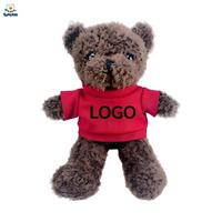 Ours en peluche personnalisé avec logo et t-shirt sur mesure, jouet en peluche doux pour cadeaux promotionnels d'entreprise CPC
