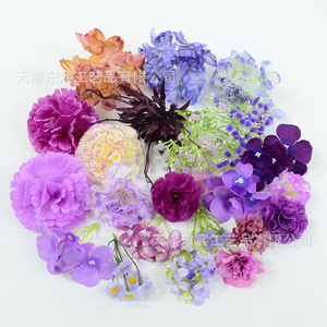 Fleurs artificielles violettes Dongchen Crafts pour épingles à cheveux de mariée, coiffes de remise de diplôme, kit DIY - Product Image 3