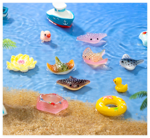Bán Buôn Kid Tắm Nước Bãi Biển Hồ Bơi Mini Thuyền Cá Bơi Vòng Hovercraft Lotus Hoa Cá Heo Nổi Con Số Và Đồ Chơi Thu Nhỏ - Product Image 4