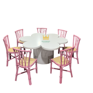 Chaise pour enfants en rotin faite à la main sur mesure pour fête d'anniversaire, décoration d'événement bohème, mobilier pour enfants en osier naturel - Product Image 3