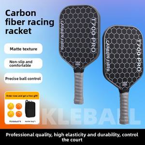 Raqueta <span class=keywords><strong>de</strong></span> <span class=keywords><strong>Pickleball</strong></span> <span class=keywords><strong>de</strong></span> Fibra <span class=keywords><strong>de</strong></span> Carbono T700 40cm 240g, Textura <span class=keywords><strong>de</strong></span> Tela Popular con Patrón Hueco Mate, Deportes al Aire Libre, Directo <span class=keywords><strong>de</strong></span> Fábrica - Product Image 2