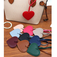 Nouveau Pendentif de Sac en Cuir PU en Forme de Cœur YY, Breloque de Sac à Main, Cadeau de Noël, Breloque pour Sac Fourre-tout et Sac à Dos