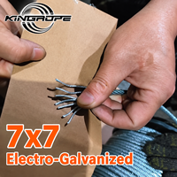 Tali Kawat Baja GOST 3066-80 6x7(1+6)+1x7(1+6) IWS untuk Traktor Kabel Gantung & Tali Pengangkut Suspensi
