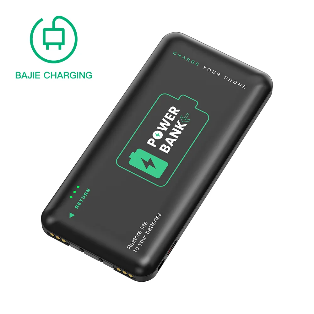 Banco de energía de 6000mah, cargador de batería universal para teléfono móvil con tres USB