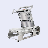 Verpakkingsmachine voor voedselbakjes, kleine plastic bakjes, plaatsealmachine, bakjes-heatsealer